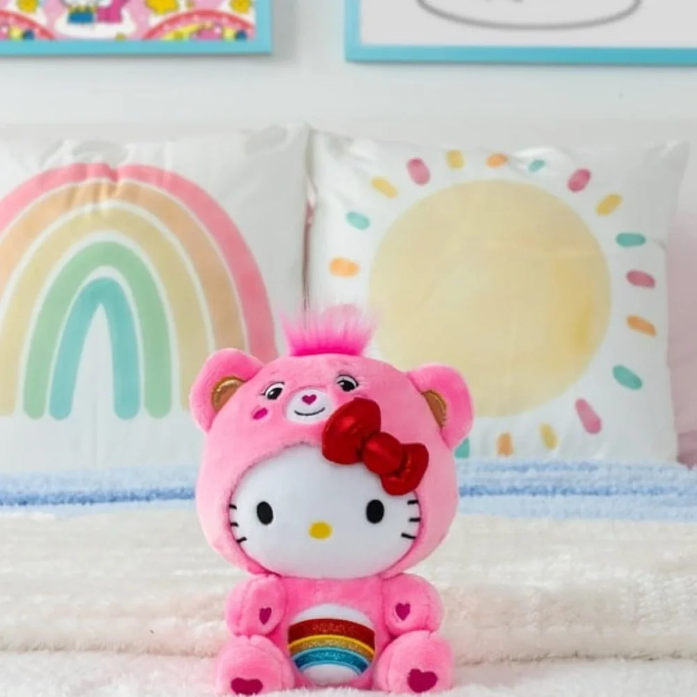 Hello Kitty Dressed As Pink Cheer Bear Care Bears 9